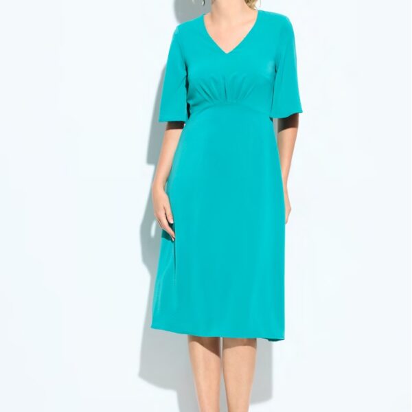 Vestido midi  corte imperio Chevió