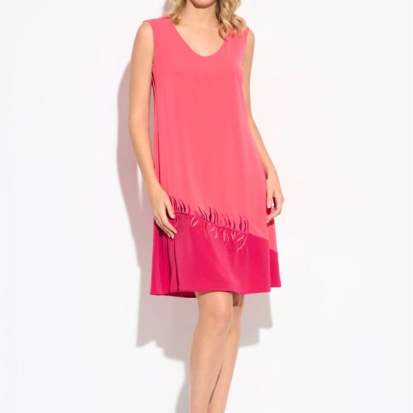 Vestido corto de vestir coral Chevió