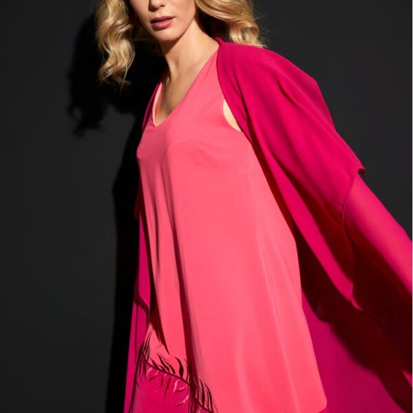 Vestido corto de vestir coral Chevió - Imagen 2