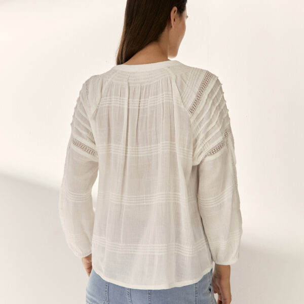 Blusa, camisa romántica Paz Torras - Imagen 3