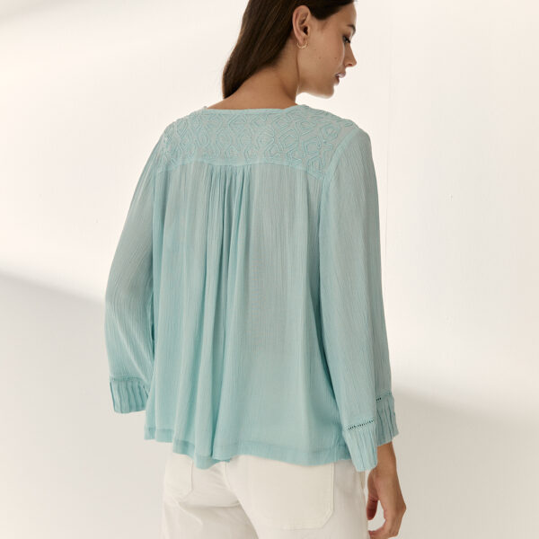 Blusa, camisa romántica Paz Torras - Imagen 3