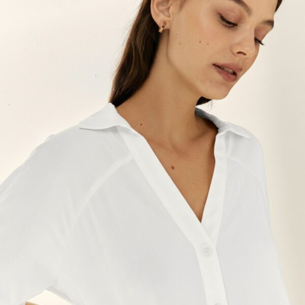 Camisa lisa manga corta Paz Torras - Imagen 3