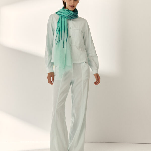 Pañuelo-Fular verde Paz Torras - Imagen 2