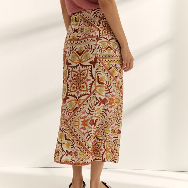 Falda midi estampada Paz Torras - Imagen 3