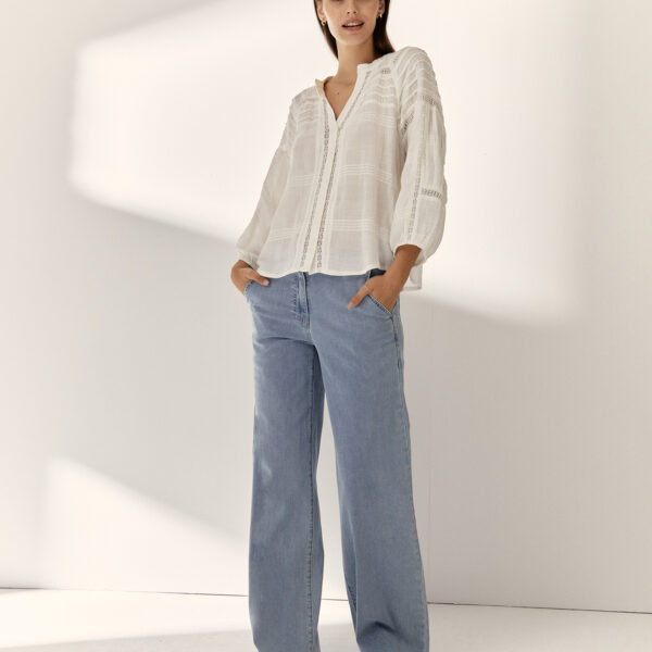 Blusa, camisa romántica Paz Torras