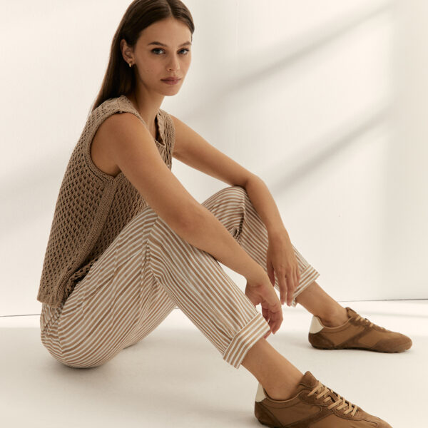 Pantalón de rayas tobillero Paz Torras - Imagen 4