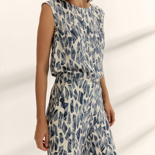 Pantalón estampado recto Paz Torras - Imagen 4