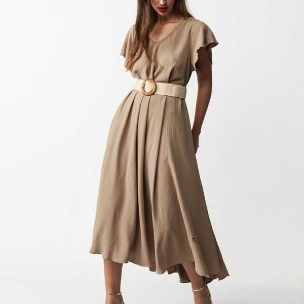 Vestido largo de capa Quelbe - Imagen 1