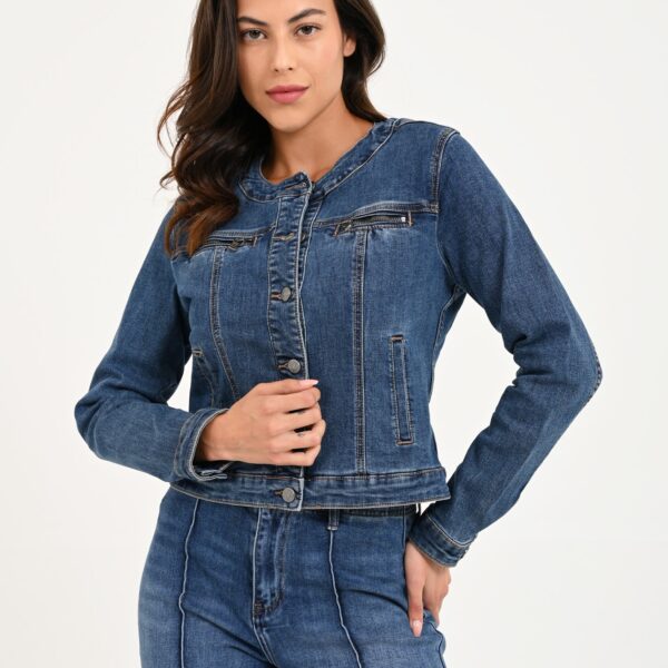 Cazadora vaquera corta Boddyblue