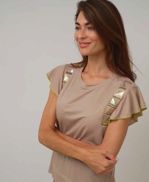 Camiseta bordada Scorzzo