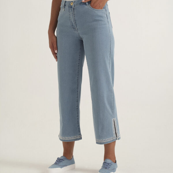 Pantalón vaquero tobillero ancho Azay - Imagen 2