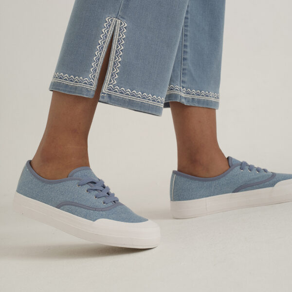 Pantalón vaquero tobillero ancho Azay - Imagen 3