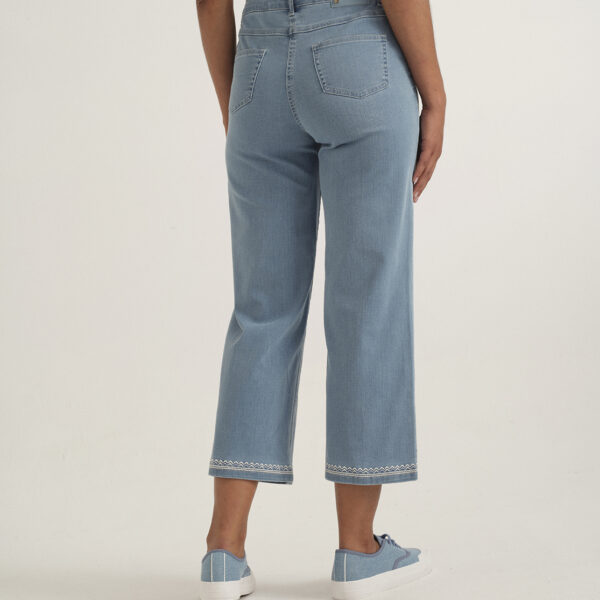 Pantalón vaquero tobillero ancho Azay - Imagen 4